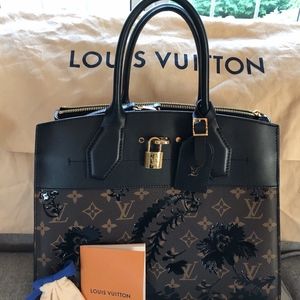 Louis Vuitton embossed steamer bag